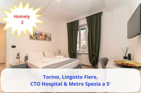 2 Homely Torino - Lingotto Fiere, CTO Hospital & Metro Spezia a 5'